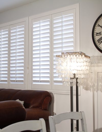 Polywood shutters in living room